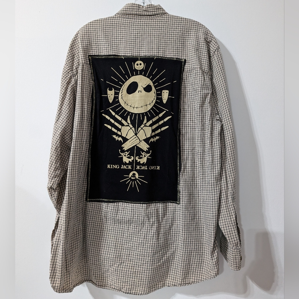Jack Skellington Nightmare before Christmas Shirt Hand Crafted Upc…